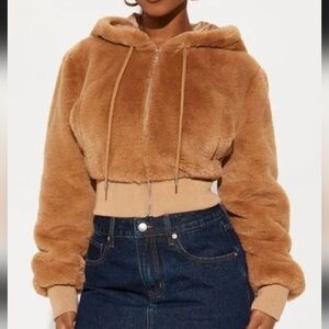 Fashion Nova Keep Me Warm Faux Fur Jacket